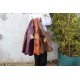 Beach Hobo Scoop Leather bag Brown Distressed 